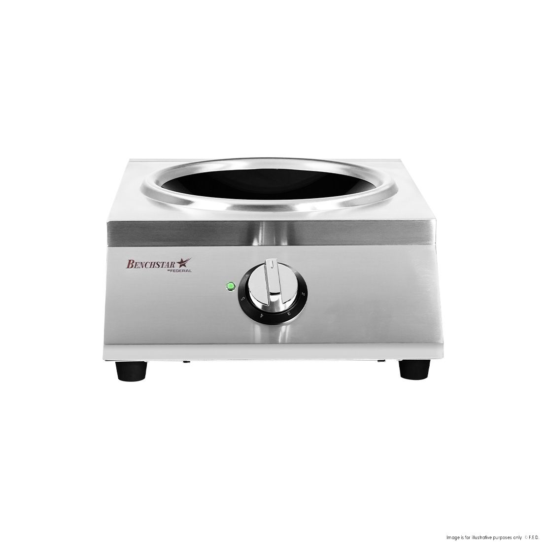 Benchstar Ceramic Induction Wok w/ Stainless Steel Body IW500 8 Benchstar Ceramic Induction Wok w/ Stainless Steel Body IW500 - Image 8