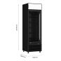 Thermaster Single Glass Door Black Colourbond Upright Drink Fridge - LG-540BP 2 Thermaster Single Glass Door Black Colourbond Upright Drink Fridge - LG-540BP - Image 2