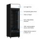 Thermaster Single Glass Door Black Colourbond Upright Drink Fridge - LG-540BP 3 Thermaster Single Glass Door Black Colourbond Upright Drink Fridge - LG-540BP - Image 3