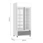 Thermaster LG-580P Double glass door colourbond upright drink fridge 580L 2 Thermaster LG-580P Double glass door colourbond upright drink fridge 580L - Image 2