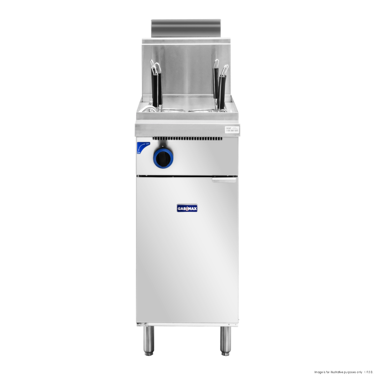 Gasmax PC150-6 V Pan Gas 6 Baskets Pasta And Noodle Cooker 2 Gasmax PC150-6 V Pan Gas 6 Baskets Pasta And Noodle Cooker - Image 2