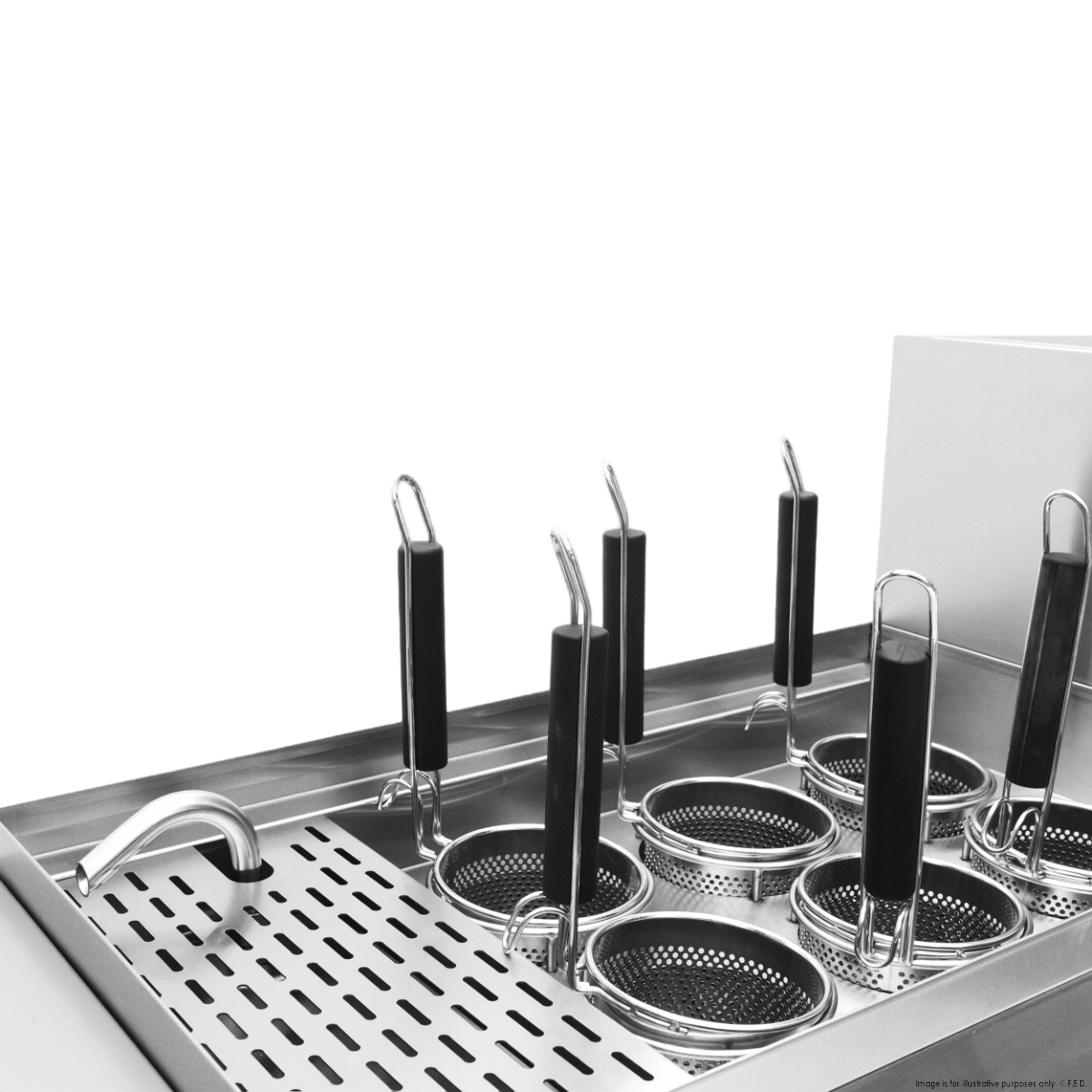 Gasmax PC150-6 V Pan Gas 6 Baskets Pasta And Noodle Cooker 6 Gasmax PC150-6 V Pan Gas 6 Baskets Pasta And Noodle Cooker - Image 6