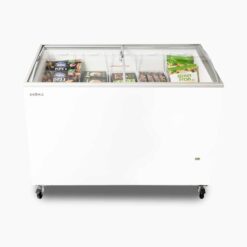 Bromic CF0400ATCG-NR Chest Freezer Angled Glass Top 352L 1298mm Wide