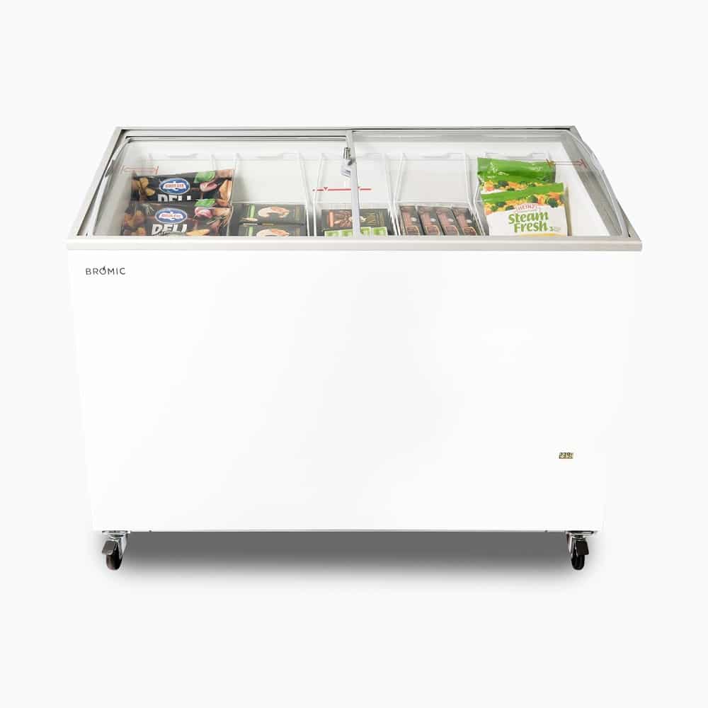 Bromic CF0400ATCG-NR Chest Freezer Angled Glass Top 352L 1298mm Wide 1 Bromic CF0400ATCG-NR Chest Freezer Angled Glass Top 352L 1298mm Wide