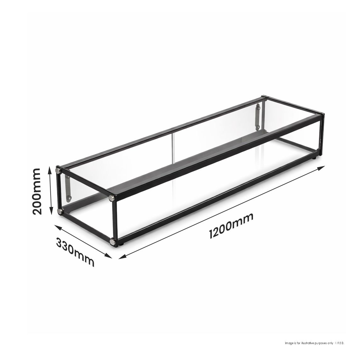Bonvue Pre-assembled Single Ambient Showcase AD1-1200 3 Bonvue Pre-assembled Single Ambient Showcase AD1-1200 - Image 3
