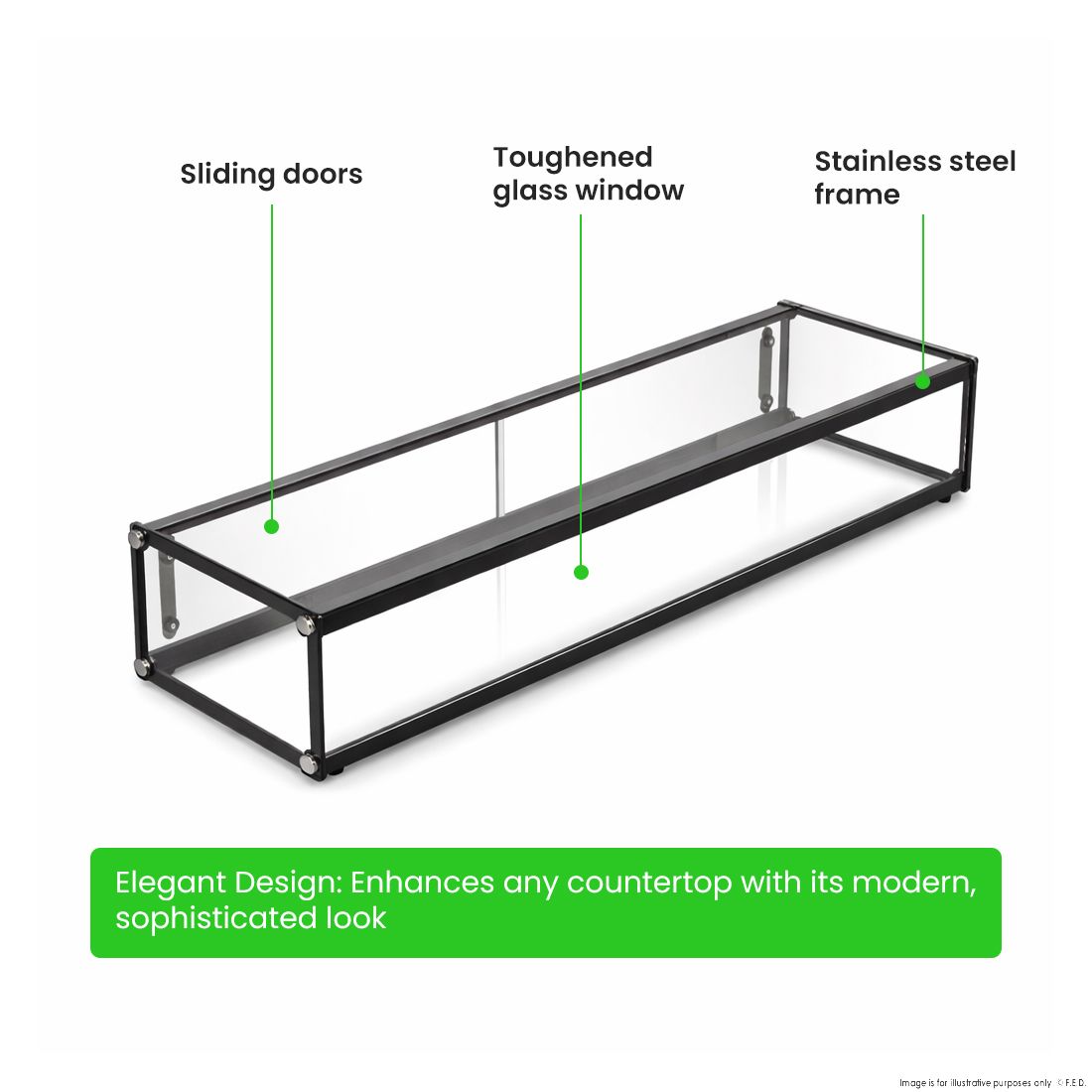 Bonvue Pre-assembled Single Ambient Showcase AD1-1200 4 Bonvue Pre-assembled Single Ambient Showcase AD1-1200 - Image 4