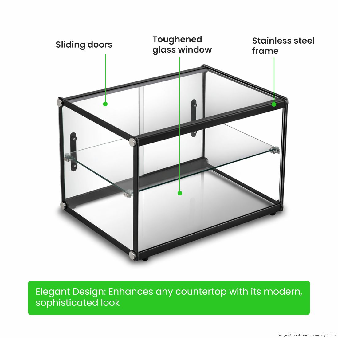 Bonvue Pre-assembled Two Layer Ambient Showcase AD2-550 4 Bonvue Pre-assembled Two Layer Ambient Showcase AD2-550 - Image 4