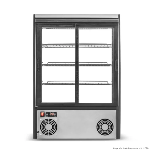 Bonvue CTA-246 Chilled Angled Counter-Top Food Display - Image 3