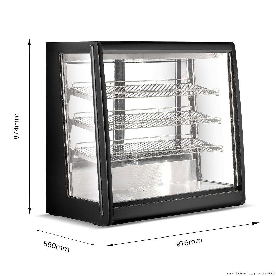Bonvue CTA-246 Chilled Angled Counter-Top Food Display 2 Bonvue CTA-246 Chilled Angled Counter-Top Food Display - Image 2