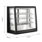 Bonvue CTA-246 Chilled Angled Counter-Top Food Display 6 Bonvue CTA-246 Chilled Angled Counter-Top Food Display - Image 6