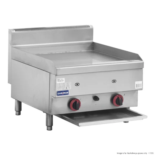 GASMAX JUS-TRG60E Benchtop 2 Bunner Griddle 600mm