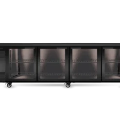 SKOPE SL.4.GSW BackBar 4 Glass Swing Door SlimLine Fridge