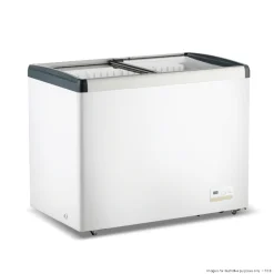 Thermaster WD336G Chest Freezer with Flat Glass Sliding Lids 336L