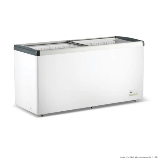 Thermaster WD516G Chest Freezer with Flat Glass Sliding Lids 516L