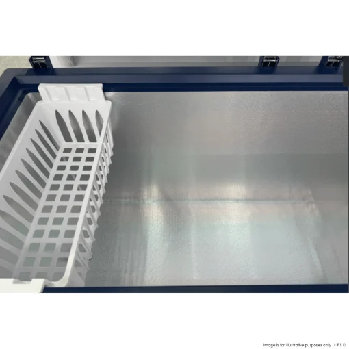 Thermaster WD256G 256L Chest Freezer with Flat Glass Sliding Lids - Image 2