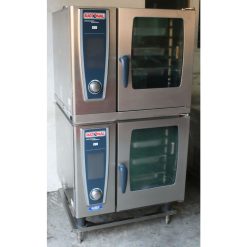 Used Rational Electric Double Stacked Combi Oven Self Cooking Center 6 Tray Each