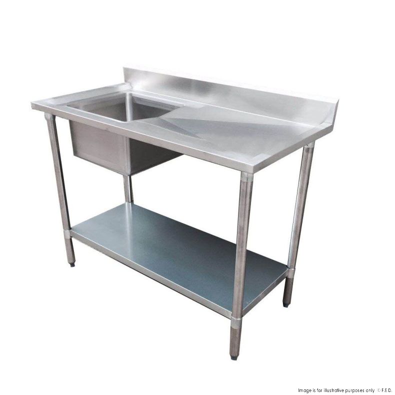 Modular System Single Sink Bench Left Handed - 1200-7-SSBL 1 Modular System Single Sink Bench Left Handed - 1200-7-SSBL