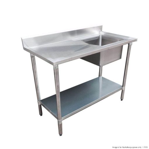 Modular System Single Sink Bench Right Handed 1500-7-SSBR