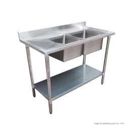Modular System Double Sink Bench Right Handed - 1800-6-DSBR
