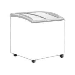 Exquisite SD235K Curved Glass Display Chest Freezers with LED Light