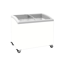 Exquisite SD300 Curved Glass Display Chest Freezers with LED Light