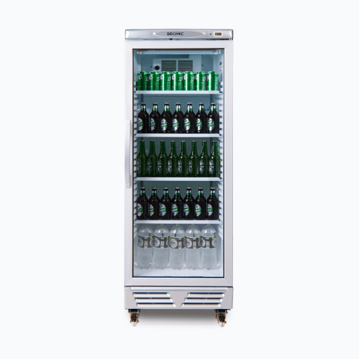 Bromic Upright Display Fridge – 290L – 1 Door – Flat Glass