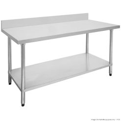 Economic 304 Grade Stainless Steel Tables with Splashback 700 Deep - SSTable7SB-EC
