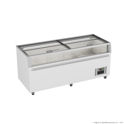 Thermaster ZCD-L210G Supermarket Island Freezer with Glass Sliding Lids