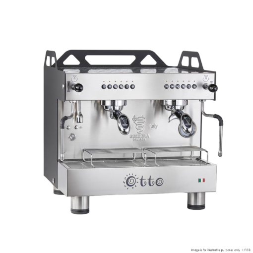 Bezzera OTTO Black Compact 2 Group Espresso Machine BZOTTOCDE2IB1