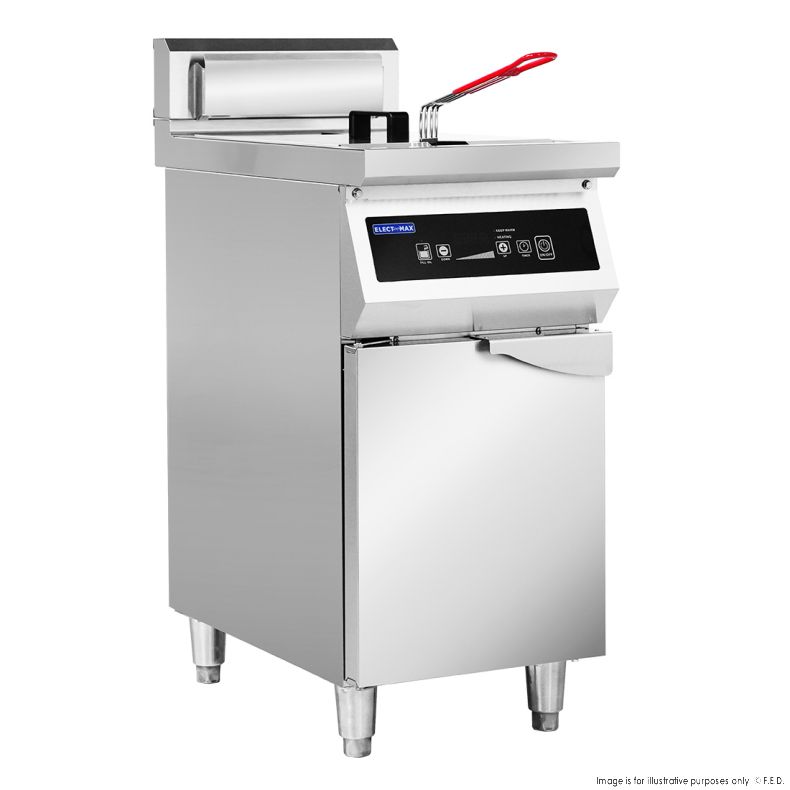 Electmax 700 Series Induction Single Fryer with Splashback - IFS7-30L 1 Electmax 700 Series Induction Single Fryer with Splashback - IFS7-30L