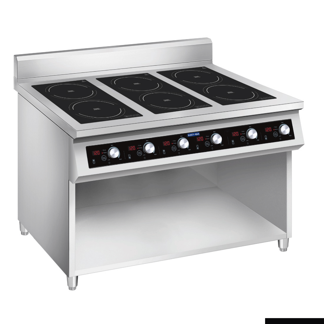 ElectMax 900 Series Induction 6 Burner Cooker with Splashback EIC9-1200P 1 ElectMax 900 Series Induction 6 Burner Cooker with Splashback EIC9-1200P
