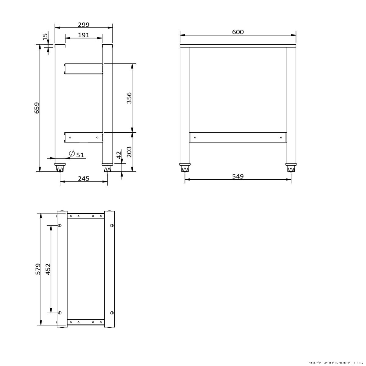 Gasmax RB-SEN Stands with Solid Undershelf 2 Gasmax RB-SEN Stands with Solid Undershelf - Image 2