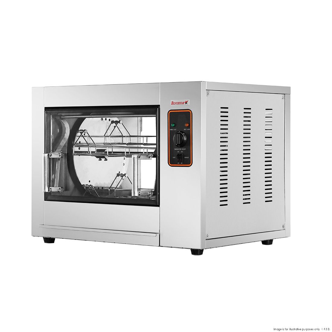 Benchstar Compact Heavy Duty Basket Rotisserie Fits 8-12 Birds YXD-266E 4 Benchstar Compact Heavy Duty Basket Rotisserie Fits 8-12 Birds YXD-266E - Image 4