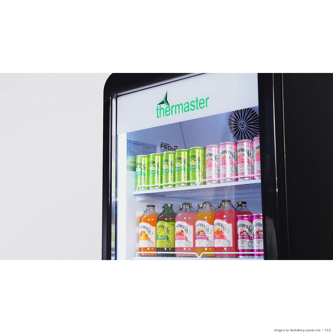 Thermaster Upright Glass Door Beverage Fridge - SDC-343B 8 Thermaster Upright Glass Door Beverage Fridge - SDC-343B - Image 8
