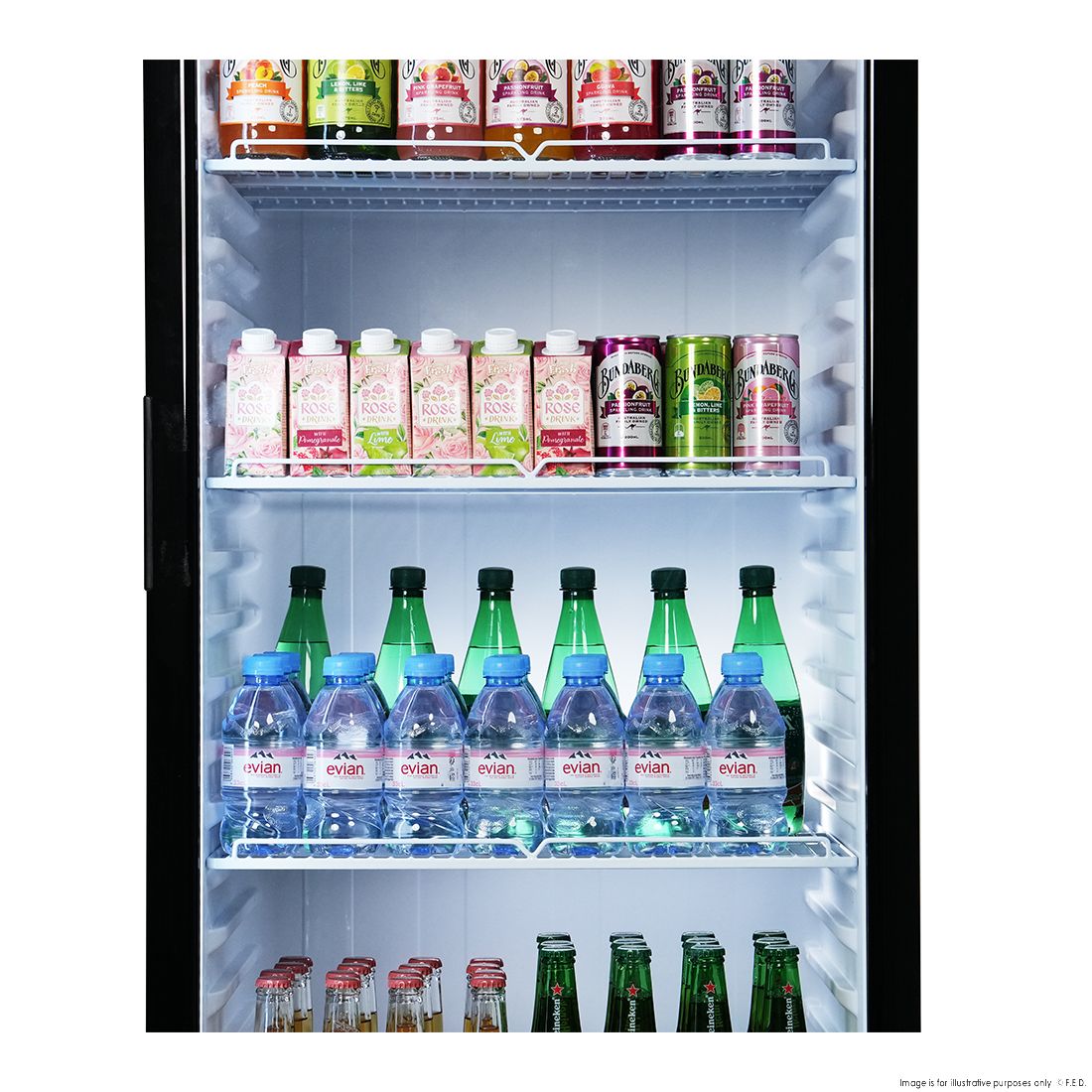 Thermaster Upright Glass Door Beverage Fridge - SDC-343B 9 Thermaster Upright Glass Door Beverage Fridge - SDC-343B - Image 9