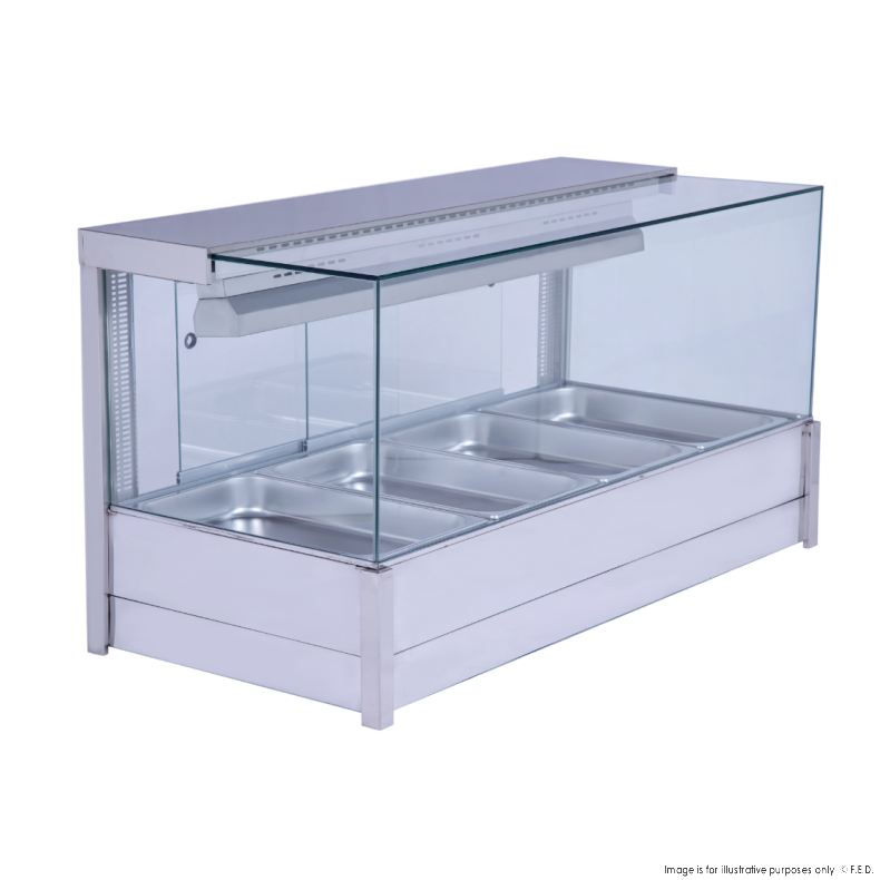 Bonvue Square Countertop Wet and Dry Bain Marie - BM14SC 1 Bonvue Square Countertop Wet and Dry Bain Marie - BM14SC