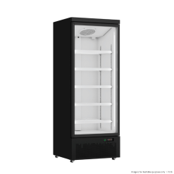 Thermaster Single Door Supermarket Fridge Black - LG-600BGBM