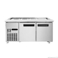 Home 12 Thermaster Two Door Cold Bench Salad Station 4x1/1 GN Pans PG150FA-XB