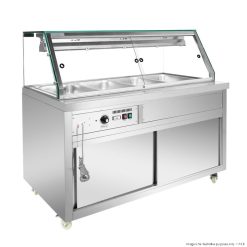 Thermaster Wet and Dry Bain Marie Display 4x1/1 GN Pans - PG150FE-XG