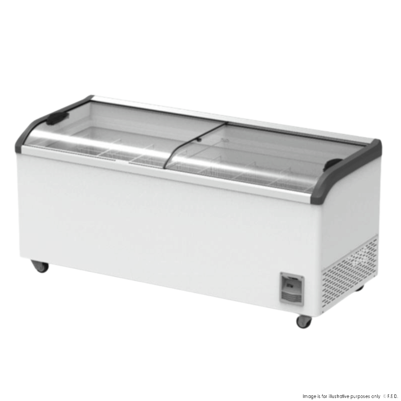 Thermaster Heavy Duty Supermarket Glass Sliding Lid Freezers 446L - SD-666K 1 Thermaster Heavy Duty Supermarket Glass Sliding Lid Freezers 446L - SD-666K
