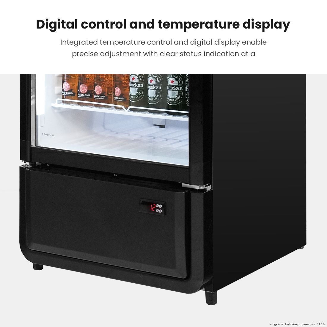 Thermaster Upright Glass Door Beverage Fridge - SDC-343B 5 Thermaster Upright Glass Door Beverage Fridge - SDC-343B - Image 5