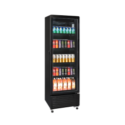 Exquisite DC150 One Glass Doors Upright Display Refrigerators – Black