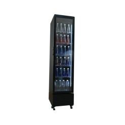Exquisite DC230 One Glass Doors Upright Display Refrigerators – Black