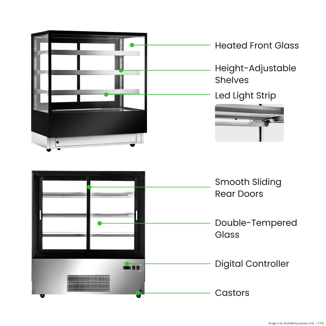 Bonvue Elite Cold Displays with 3 shelves - CL1200-3S 3 Bonvue Elite Cold Displays with 3 shelves - CL1200-3S - Image 3