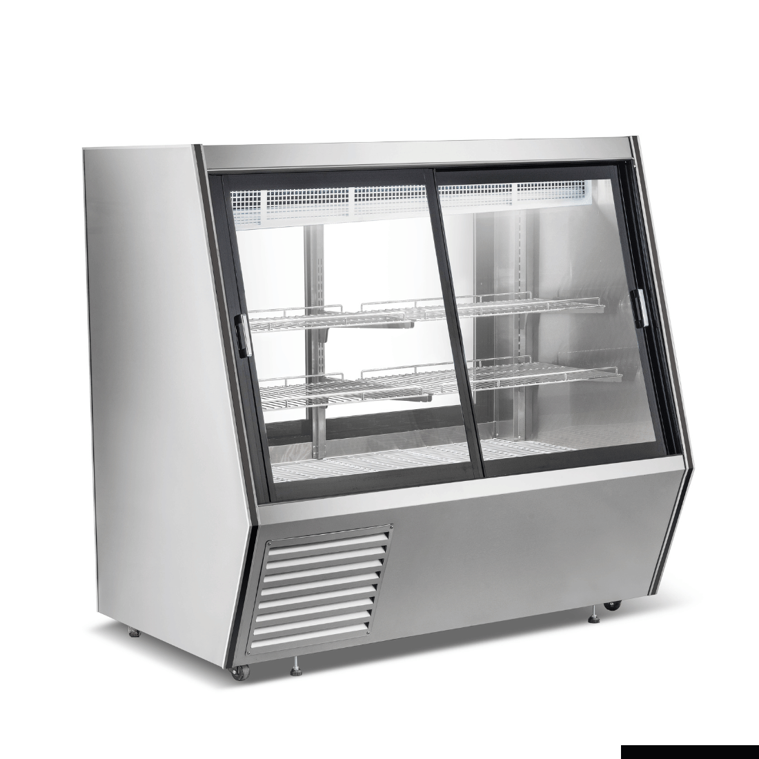 Bonvue Dual-Access Refrigerated Deli, Meat and Seafood Display Case - AMS-15DD 1 Bonvue Dual-Access Refrigerated Deli, Meat and Seafood Display Case - AMS-15DD