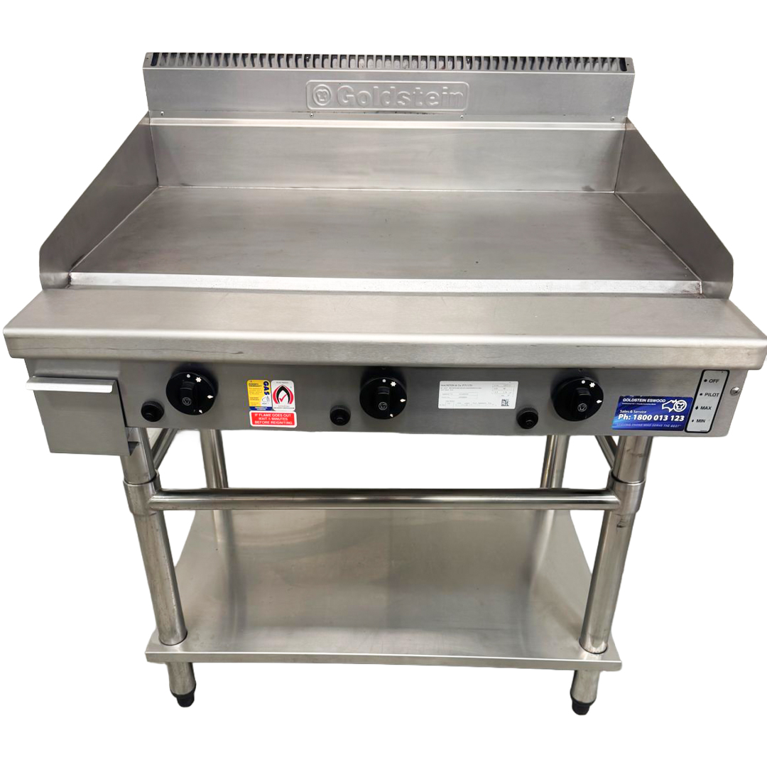 Goldstein GPGDB36 Lpg Gas Griddle Plate 915mm Wide With Stand 1 Goldstein GPGDB36