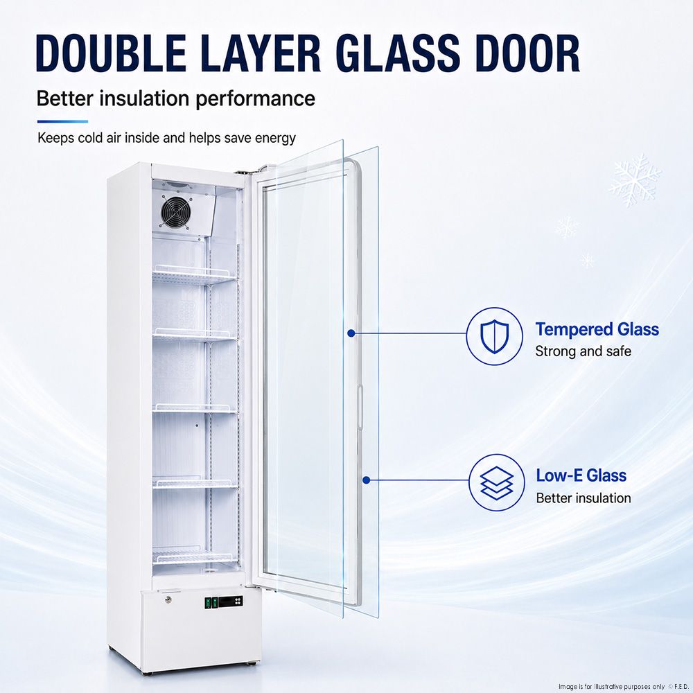 Thermaster SlimFit Upright Glass Door Beverage Fridge - LG166FA 5 Thermaster SlimFit Upright Glass Door Beverage Fridge - LG166FA - Image 5