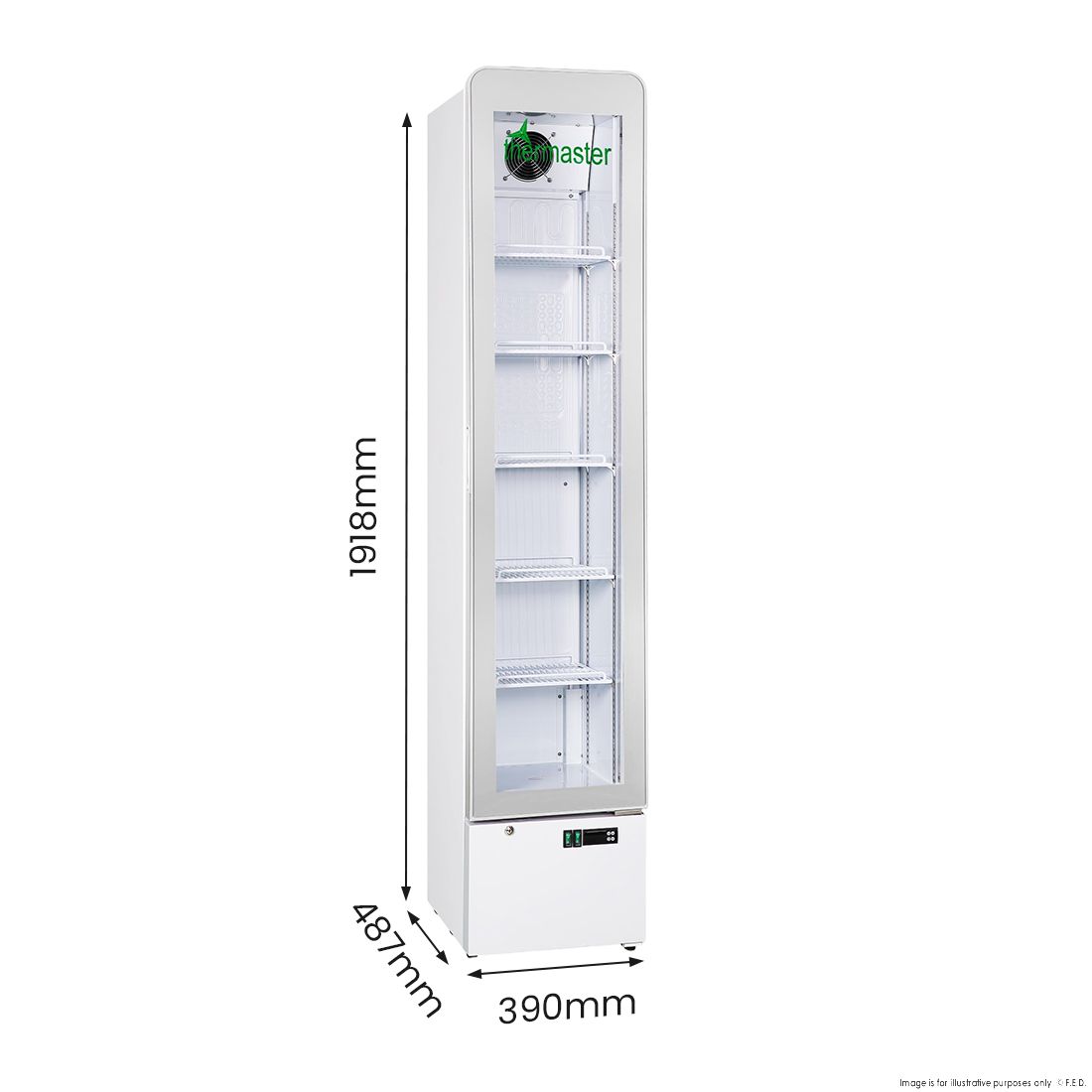 Thermaster SlimFit Upright Glass Door Beverage Fridge - LG166FA 4 Thermaster SlimFit Upright Glass Door Beverage Fridge - LG166FA - Image 4