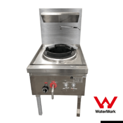 Gasmax Stainless Steel Waterless Nature Gas Single Wok Chimney Burner - WW-1NC (no side burners)