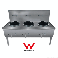 Gasmax Stainless Steel Waterless LPG Gas Triple Wok - WW-3L